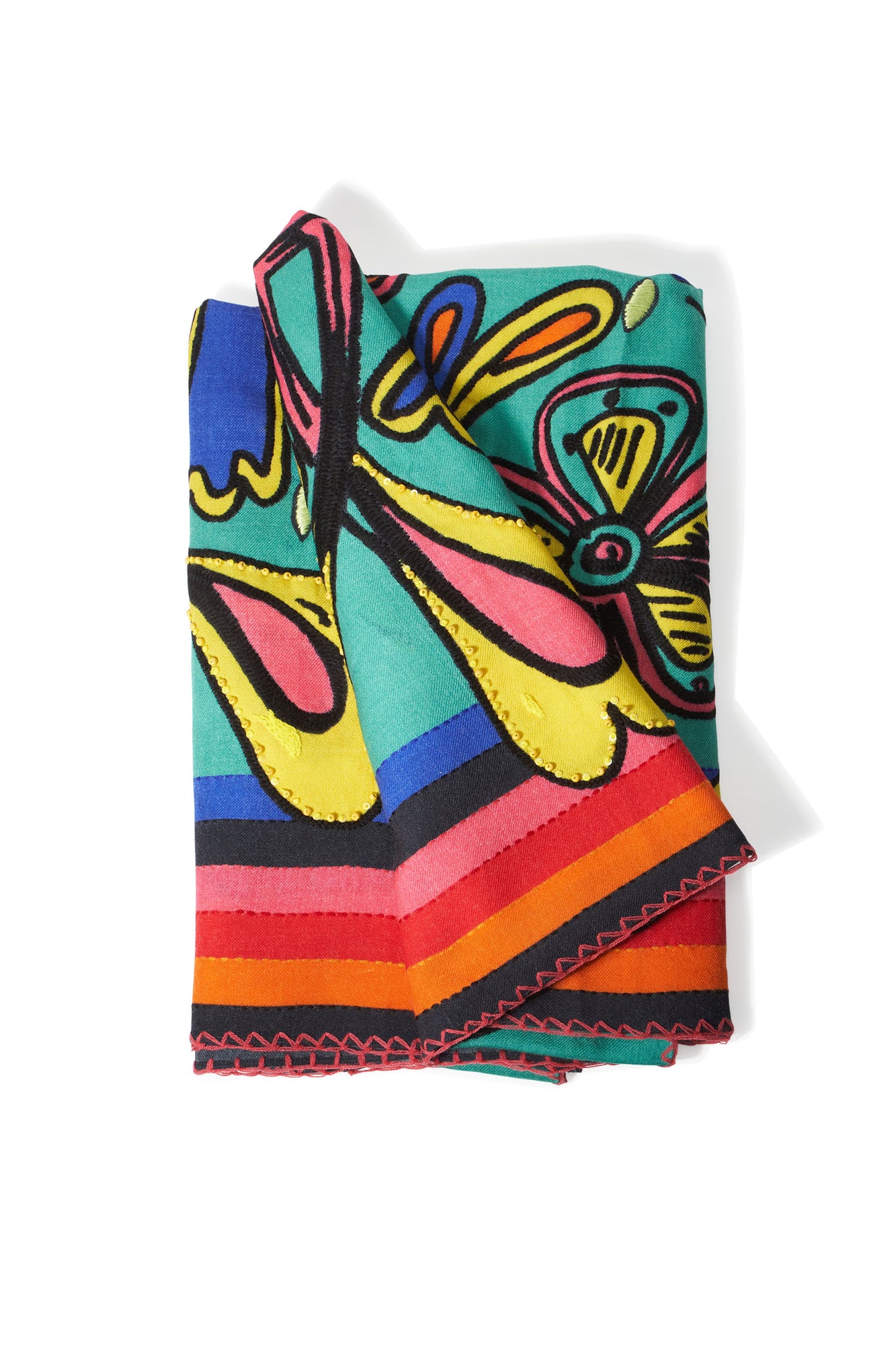 Rianna Nina Printed Scarf 115 x 180 cm | Turquoisemult
