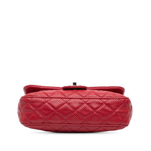 Chanel | Pre-Owned Medium Perforated Lambskin Punch Flap | Red