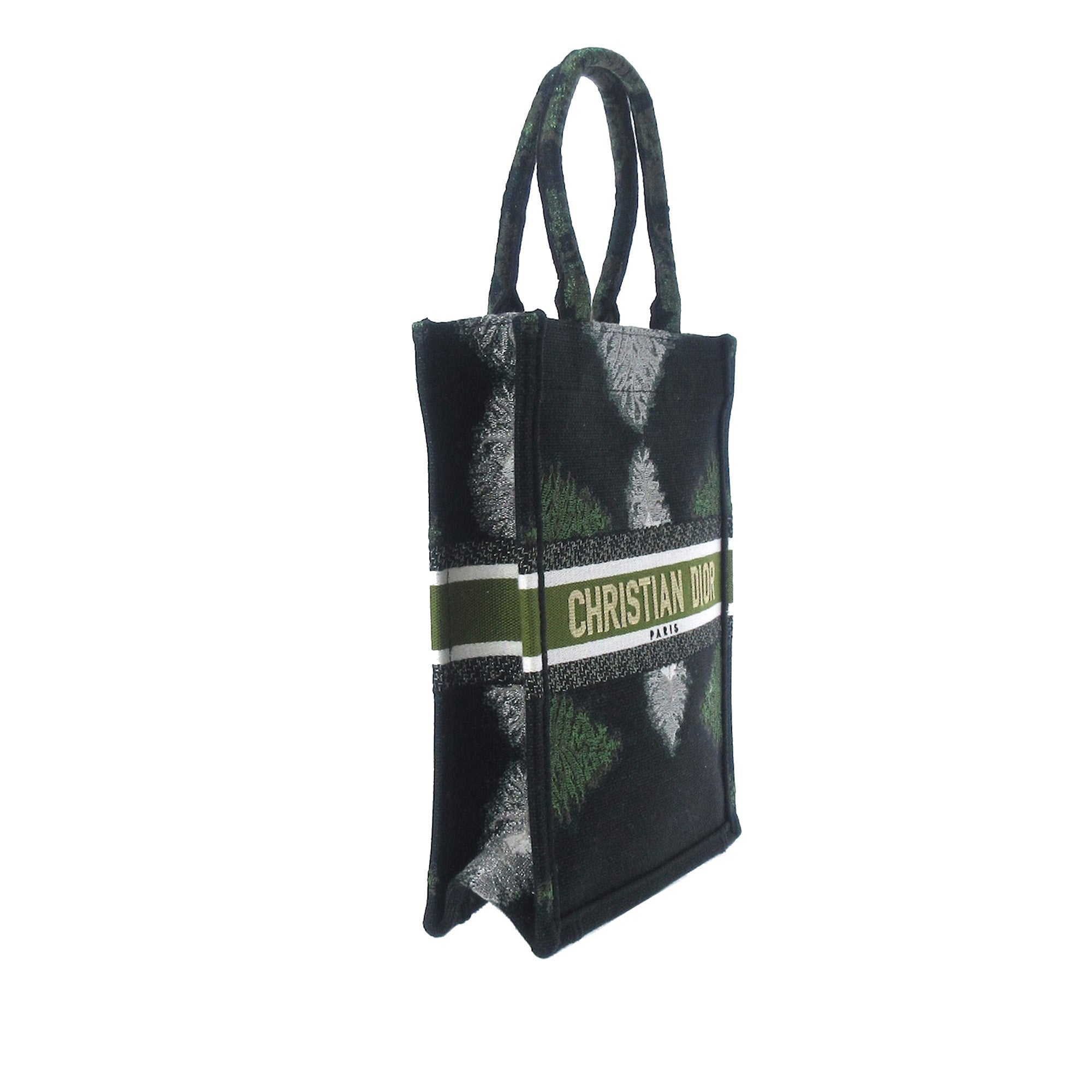 Dior | Pre-Owned Tie Dye Vertical Book Tote | Green/Dark Green