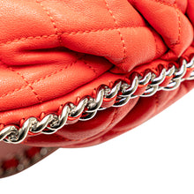 Chanel | Pre-Owned Large Quilted Lambskin Chain Around Flap | Red
