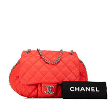 Chanel | Pre-Owned Large Quilted Lambskin Chain Around Flap | Red