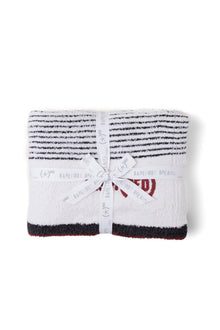 CozyChic Inspired Stripe Throw | Cream/Black