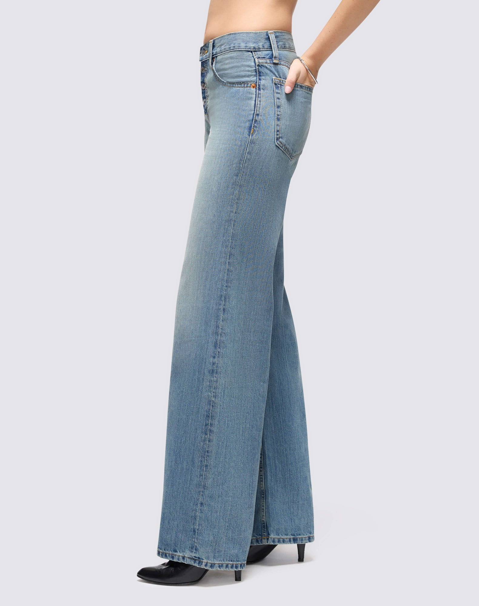Womens | Mid Rise Wide Leg | Authentica Indigo