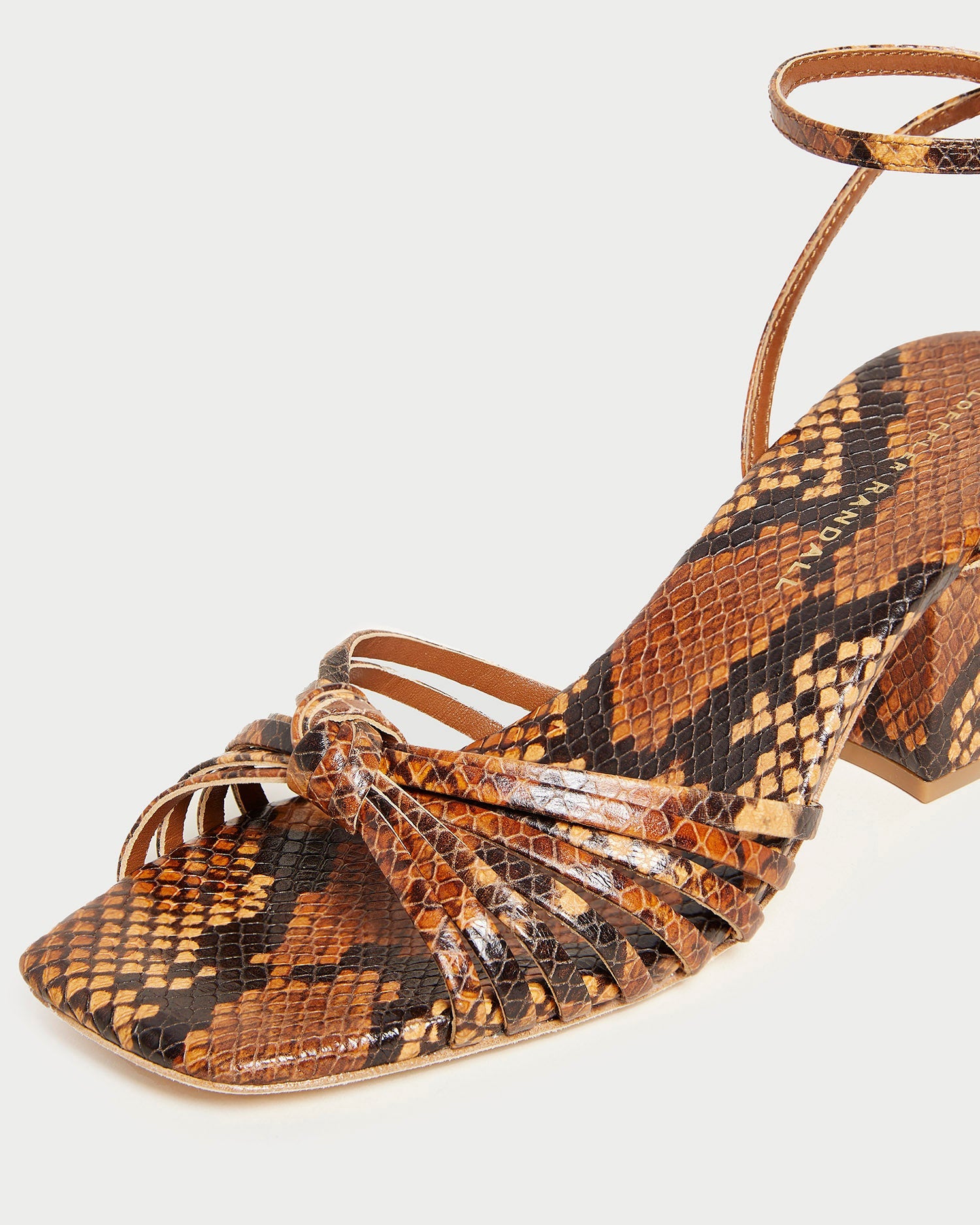 Renee Knot Heel Sandal | Brown