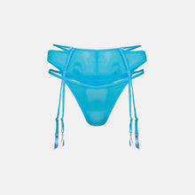 OW Collection REYNA Thong & Suspender Account 104 - Malibu Blue