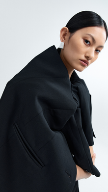 Ribbed Statement Earrings | Silver Plated