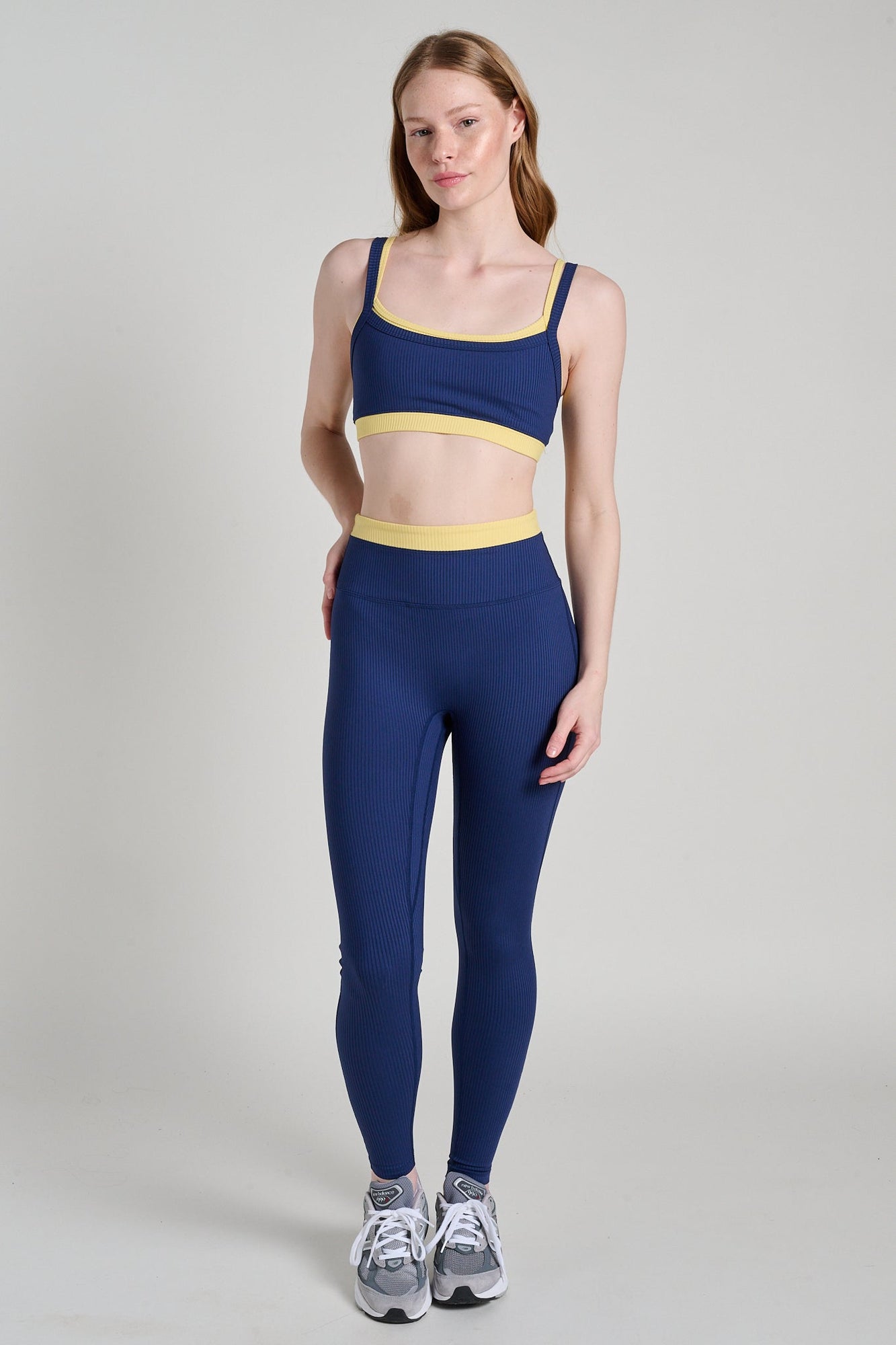Year of Ours | Ribbed Layered Legging | Midnite Popcorn