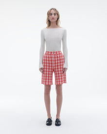 Womens | Rib Flare Top | Cream