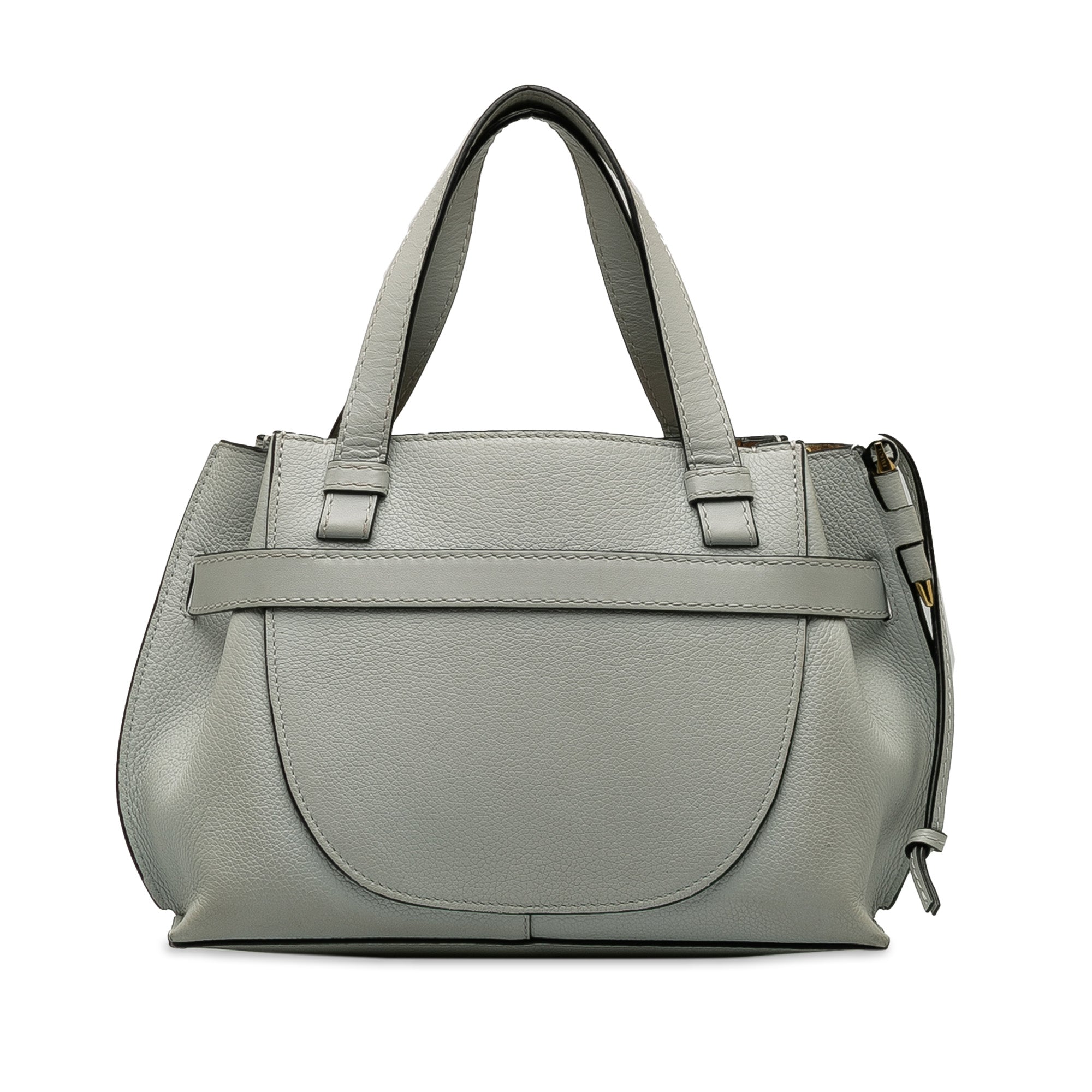 Loewe | Pre-Owned Mini Gate Top Handle Satchel | Gray/Light Gray