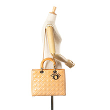 Dior | Pre-Owned Large Patent Cannage Lady | Beige