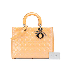 Dior | Pre-Owned Large Patent Cannage Lady | Beige