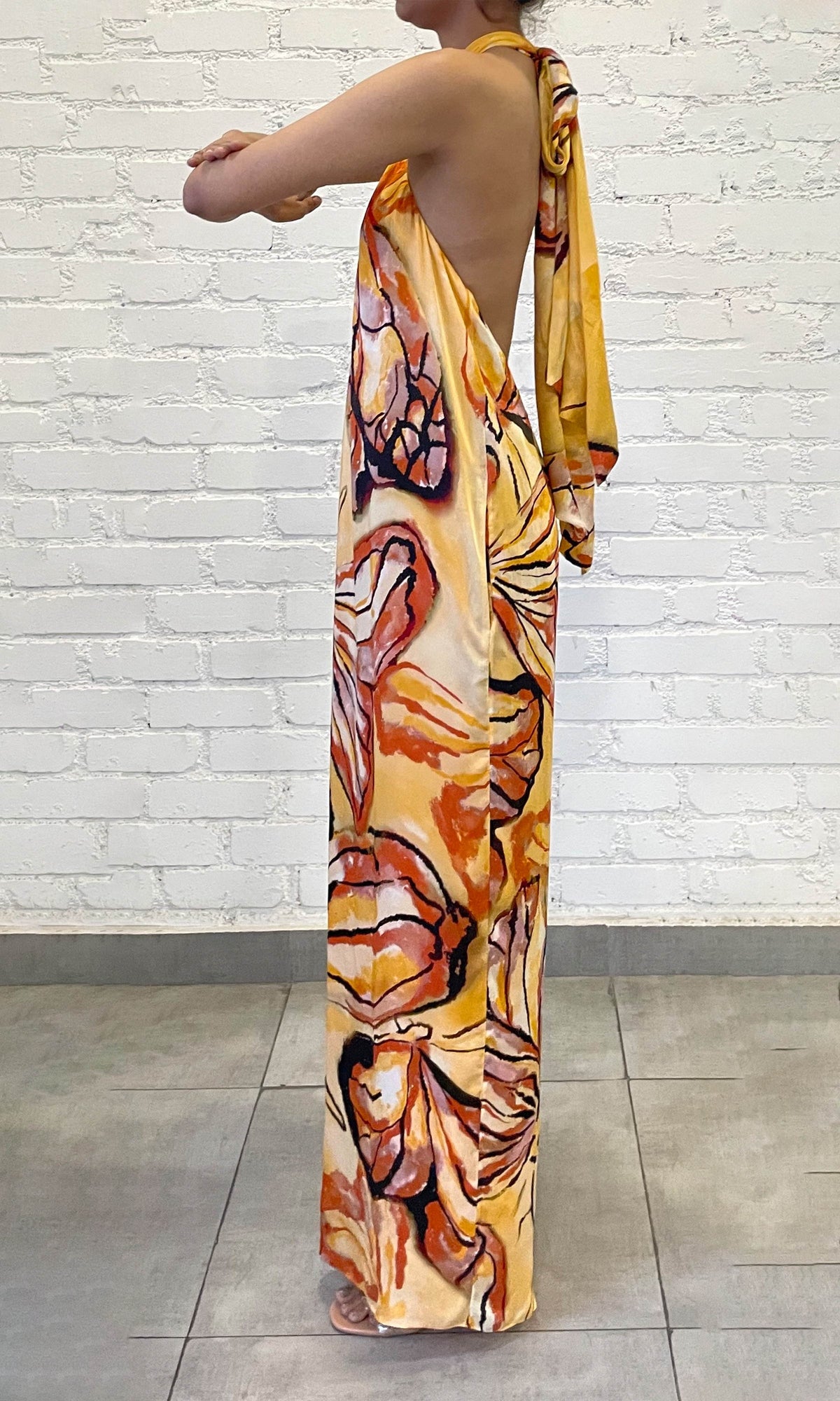 Rococo Sand | Cress Viscose Satin Jumpsuit | Beige