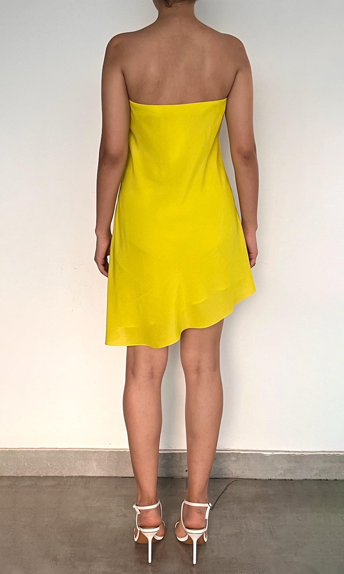 Womens | Juri Viscose Crepe Heavy (Skw 3202) Mini Dress | Yellow Purple