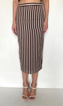 Rococo Sand | Riv Linen Cotton Skirt | Brown