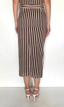 Rococo Sand | Riv Linen Cotton Skirt | Brown