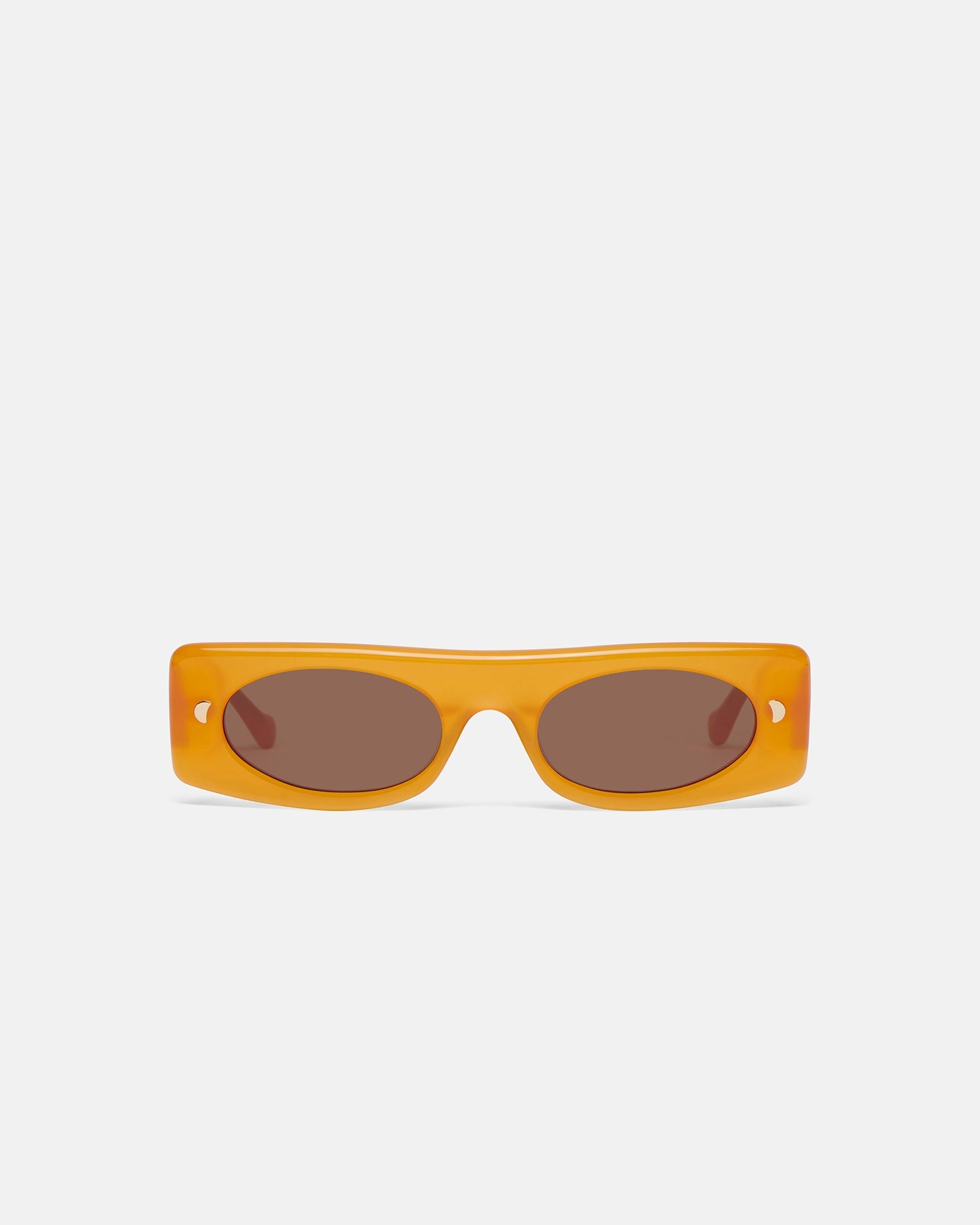 Ruthie Bio-Plastic Visor Sunglasses | Orange Merino