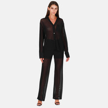 OW Collection RYAN Sheer Pants Pants 002 - Black Caviar