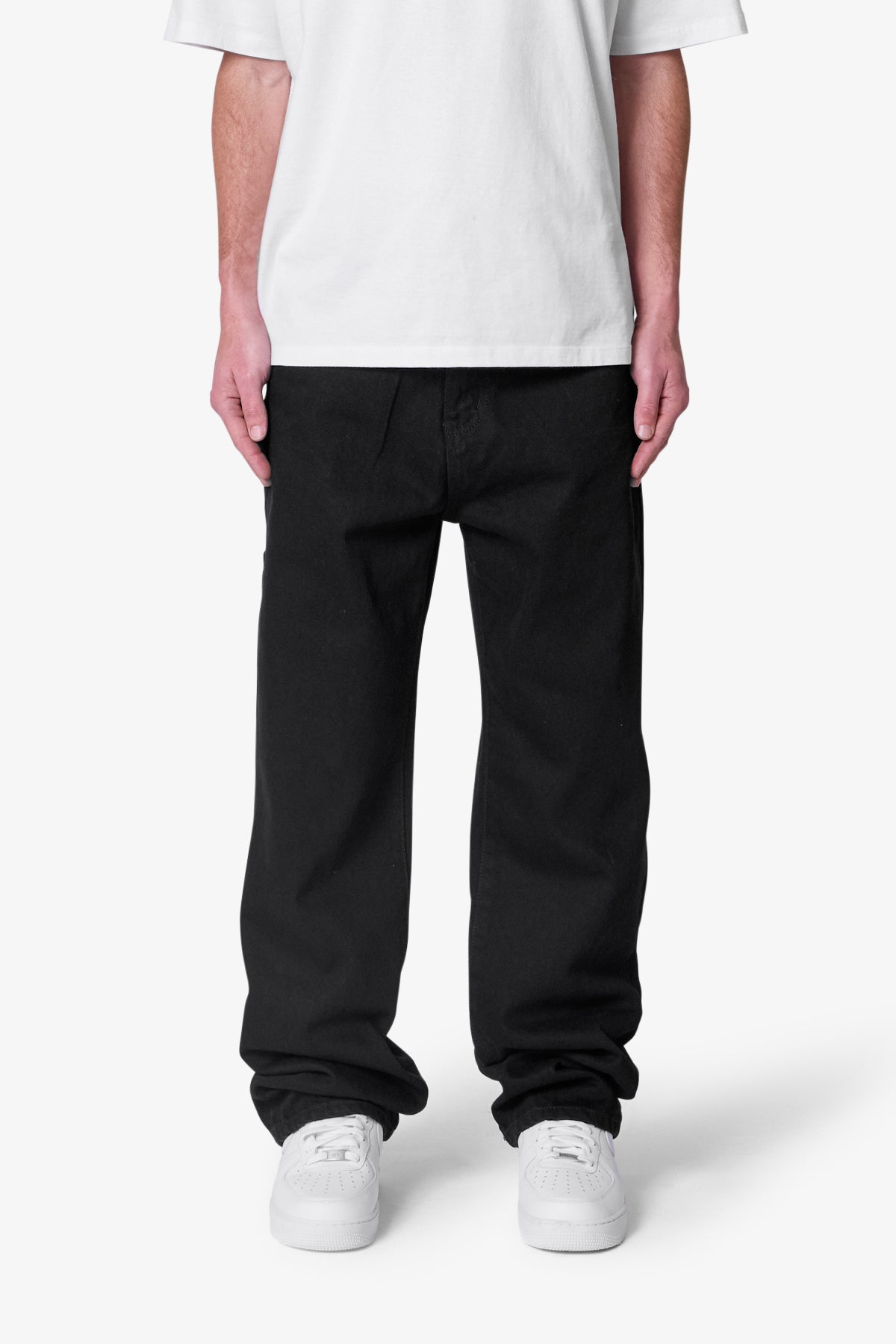 Raw Baggy Denim | Rinsed Black
