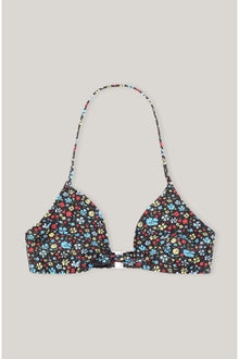Recycled Floral Bikini Top | Phantom