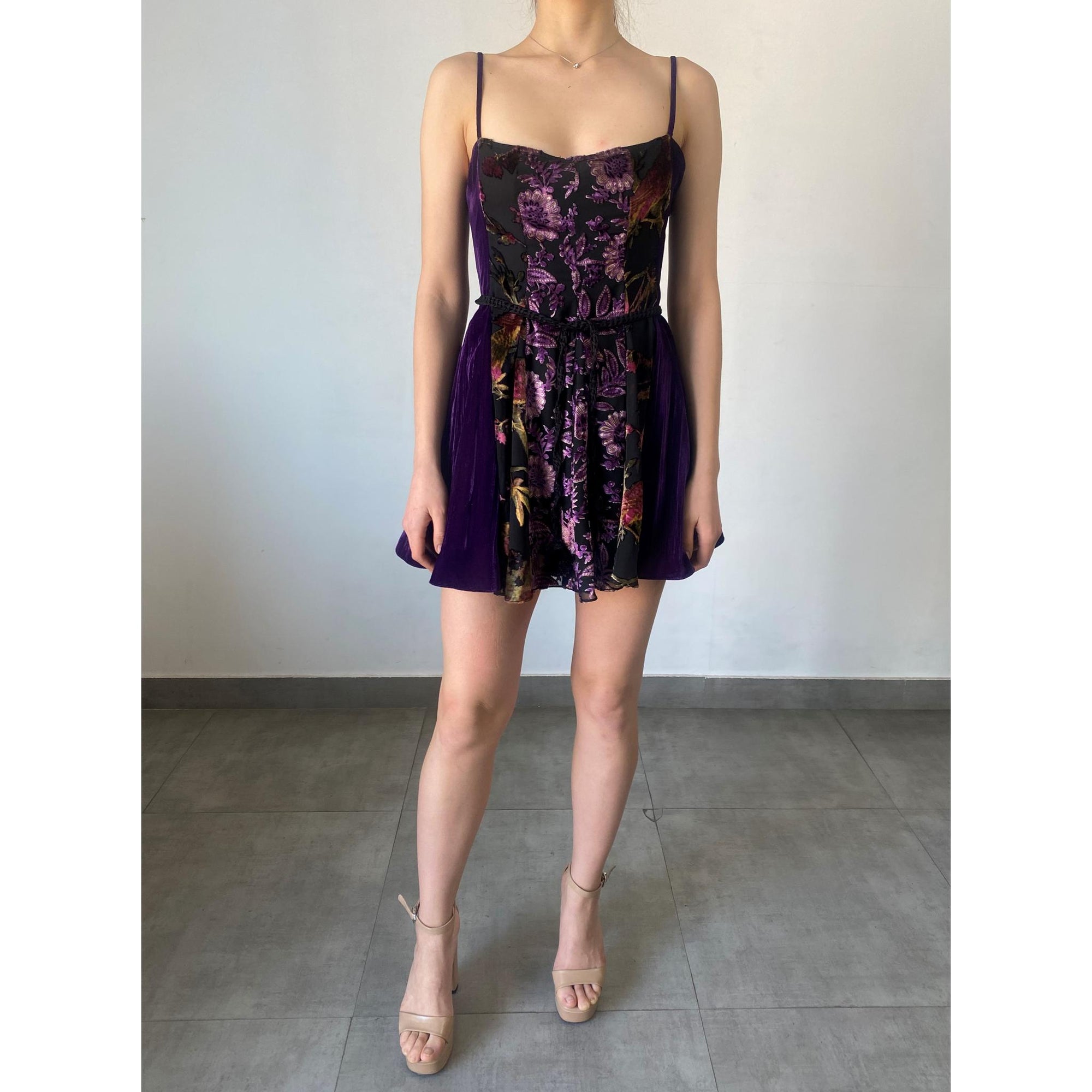 Reha Purple Short Dress-V2