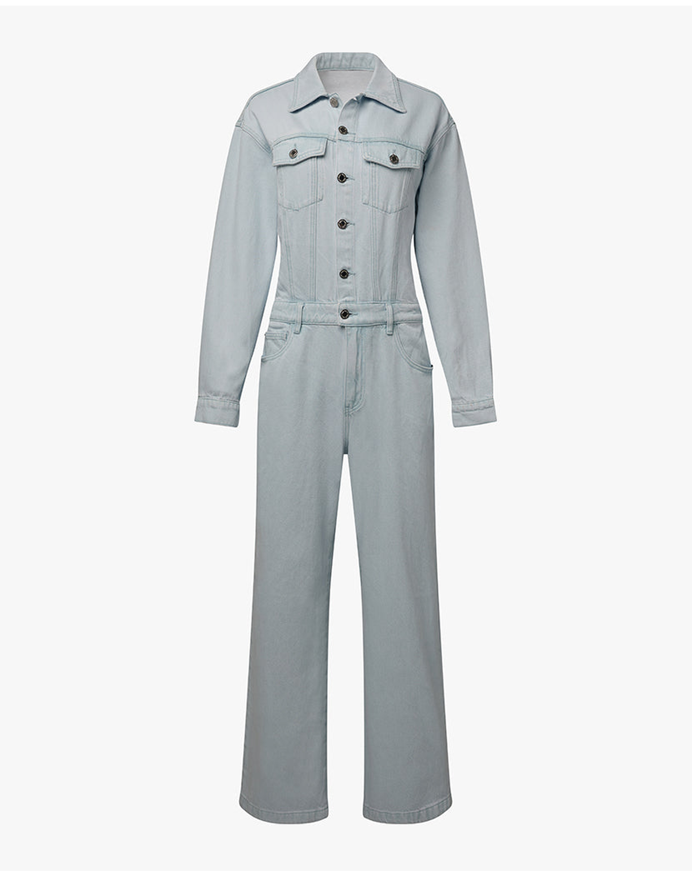 Relaxed Denim Jumpsuit | Super Light