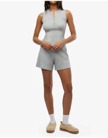 Relaxed Sweater Short | Heather Grey