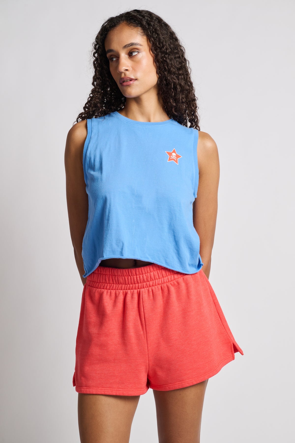 Women | Year of Ours | The PE Sweat Short | Cherry