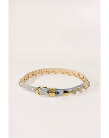Revenge Suede Gold | Powder Blue Suede & 24K Gold
