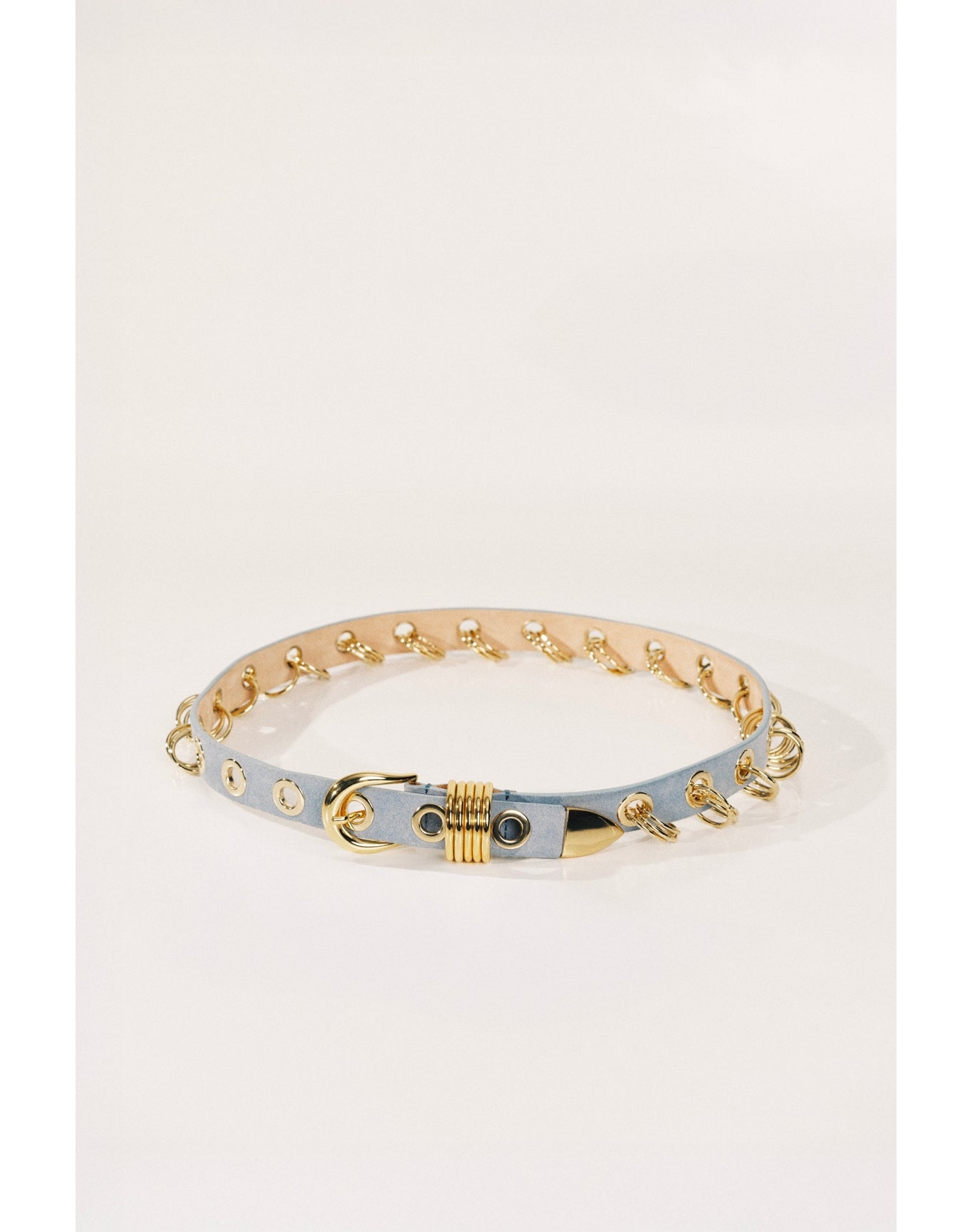 Revenge Suede Gold | Powder Blue Suede & 24K Gold