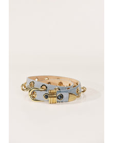 Revenge Suede Gold | Powder Blue Suede & 24K Gold