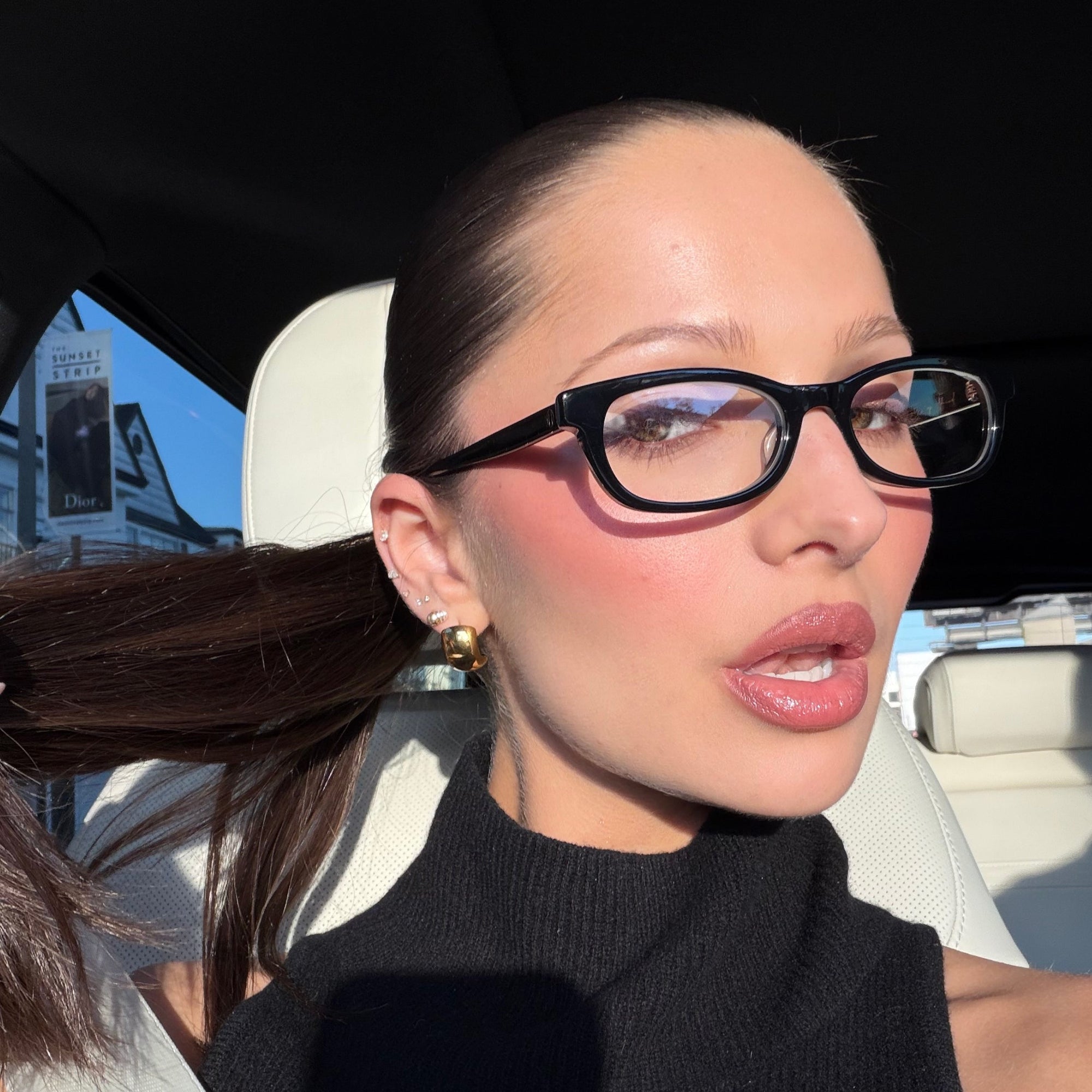 Rhey Glasses | Black & Clear