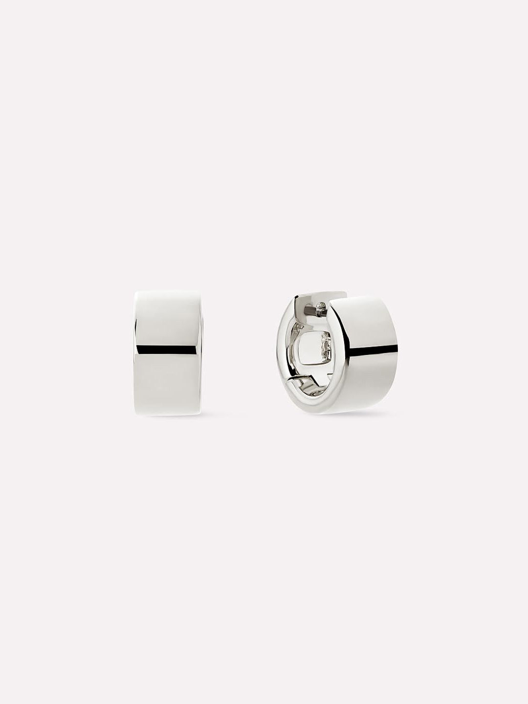 Eden Hoop Earrings | Rhodium on Brass