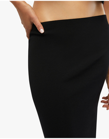 Rib Midi Skirt | Black