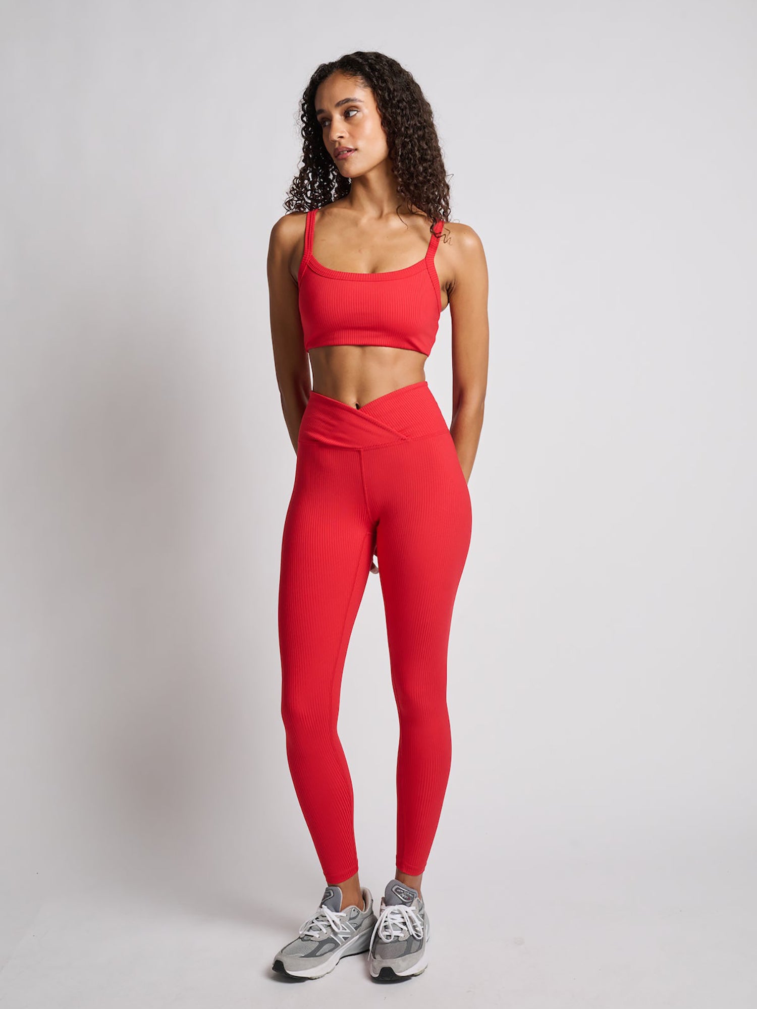 Women | Year of Ours | Ribbed Veronica Legging | Cherry