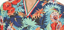 Ridley Linen Multi Anemone Relaxed Fit Overhead Shirt | Multicolour
