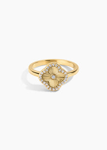 Icon Ring | Clear Crystal | 14K Gold Plated