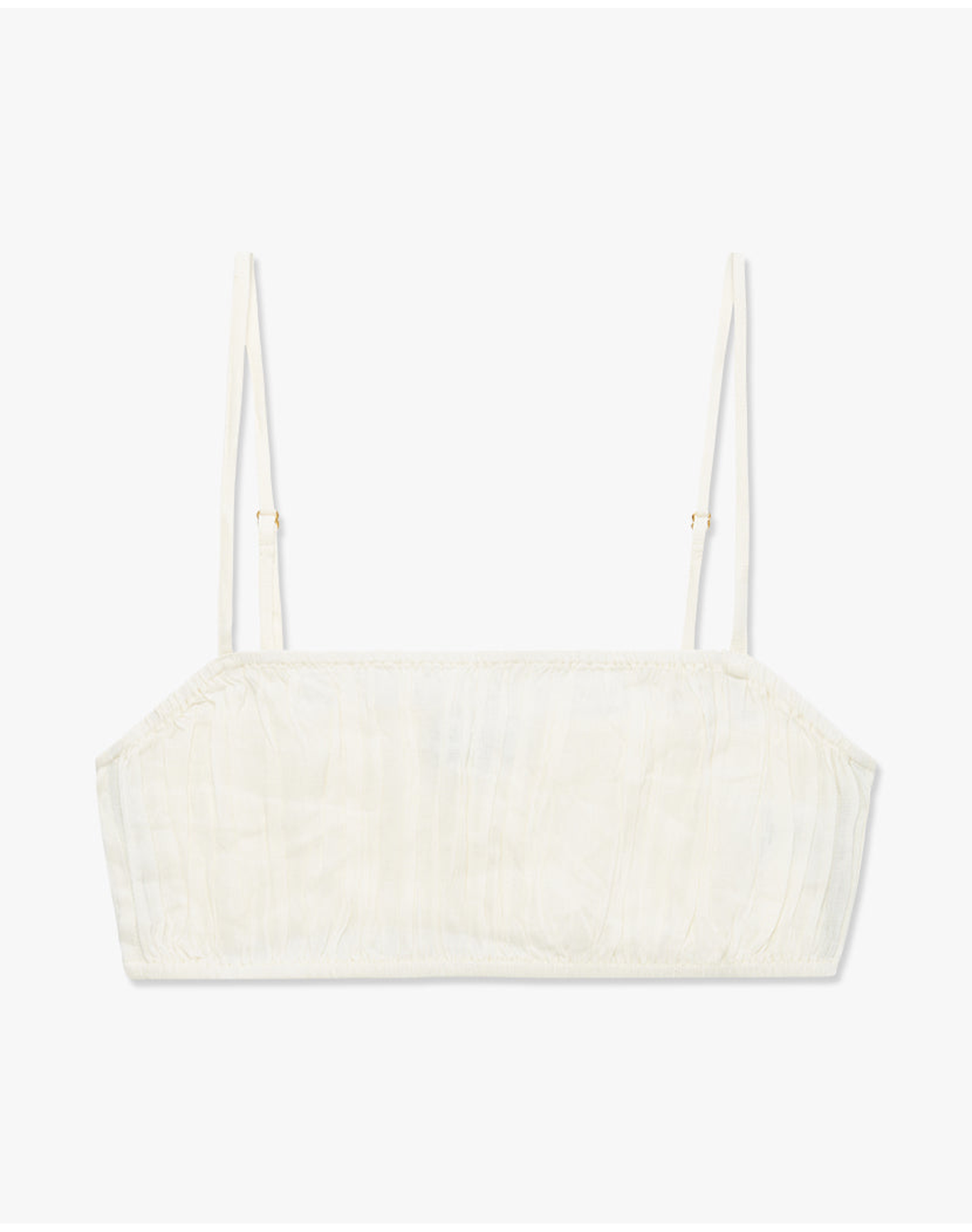 Ruched Bra Top | Off White