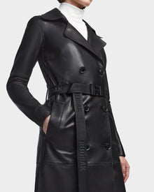 Women | Leather Trench KIRALY - 8123553 | Black