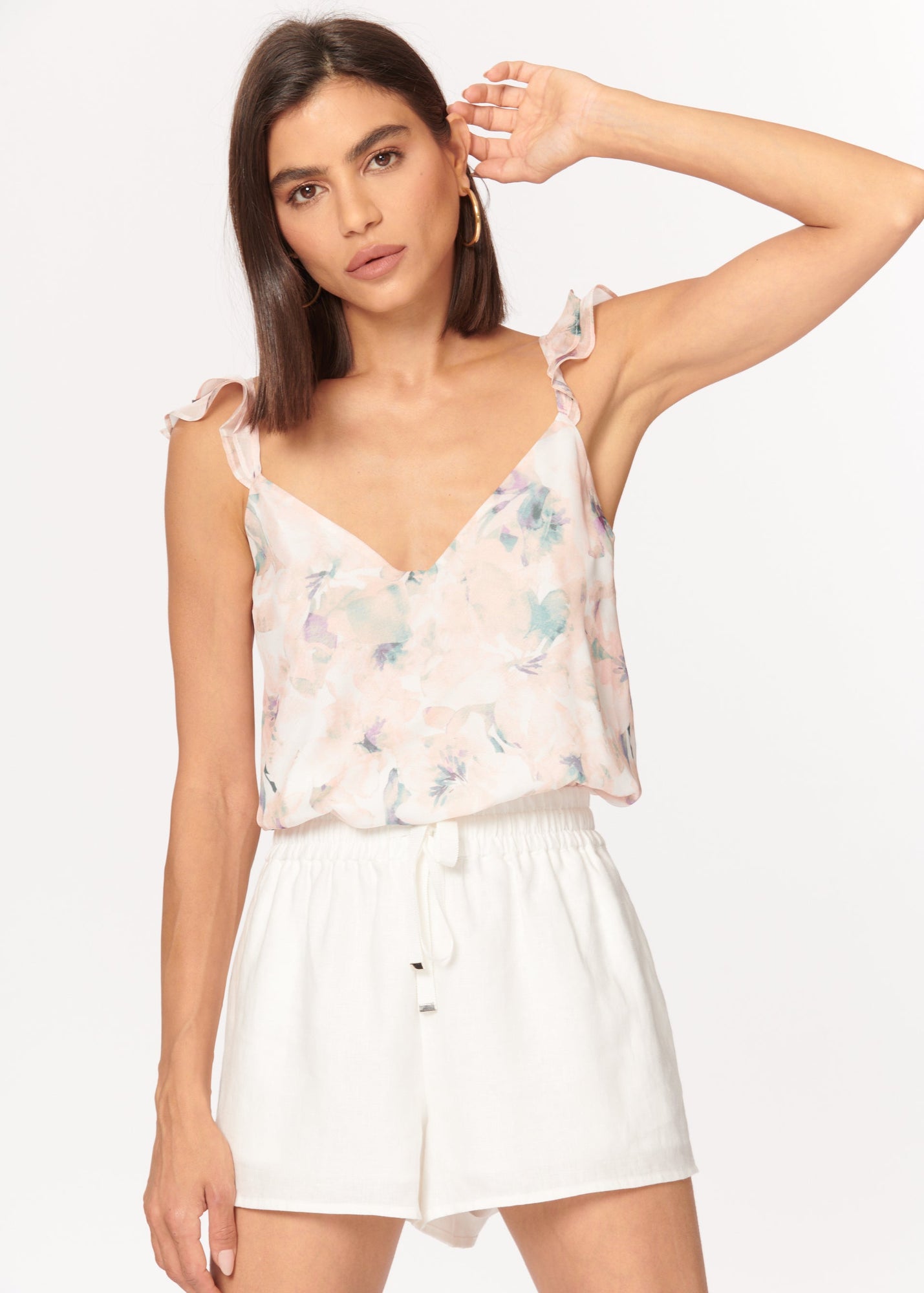 Jillian Linen Short | White