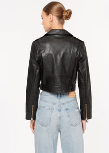 Kali Genuine Leather Jacket | Black
