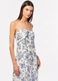 Tilney Linen Dress | Stonewash Floral