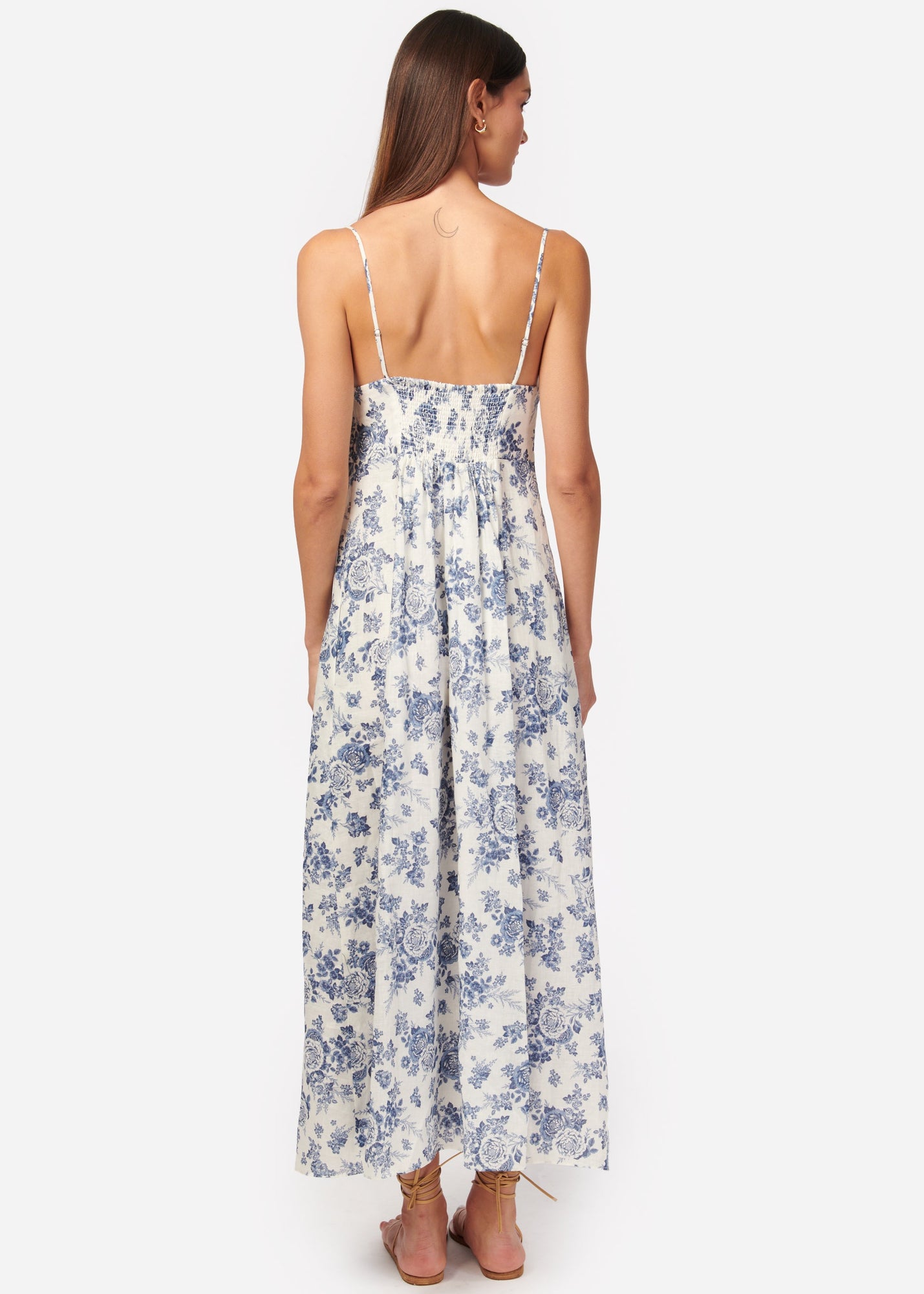 Tilney Linen Dress | Stonewash Floral