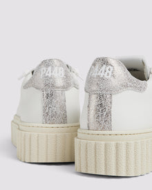 Women | Creeper Sneaker | Silver Dust