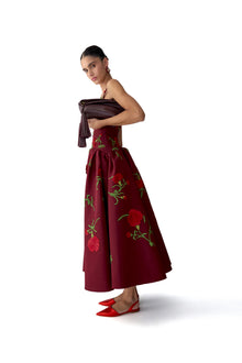 Embroidered Sleeveless Scoop Neck Drop Waist Dress | Rioja Multi