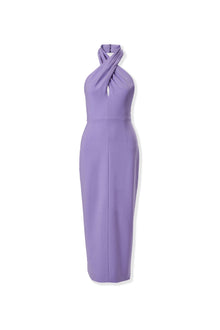 Criss-Cross Halter Neck Midi Dress | Violeta
