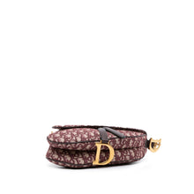 Dior | Pre-Owned Oblique Canvas Saddle Bag | Red