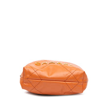 Chanel | Pre-Owned Mini Shiny Calfskin 22 Handbag | Orange