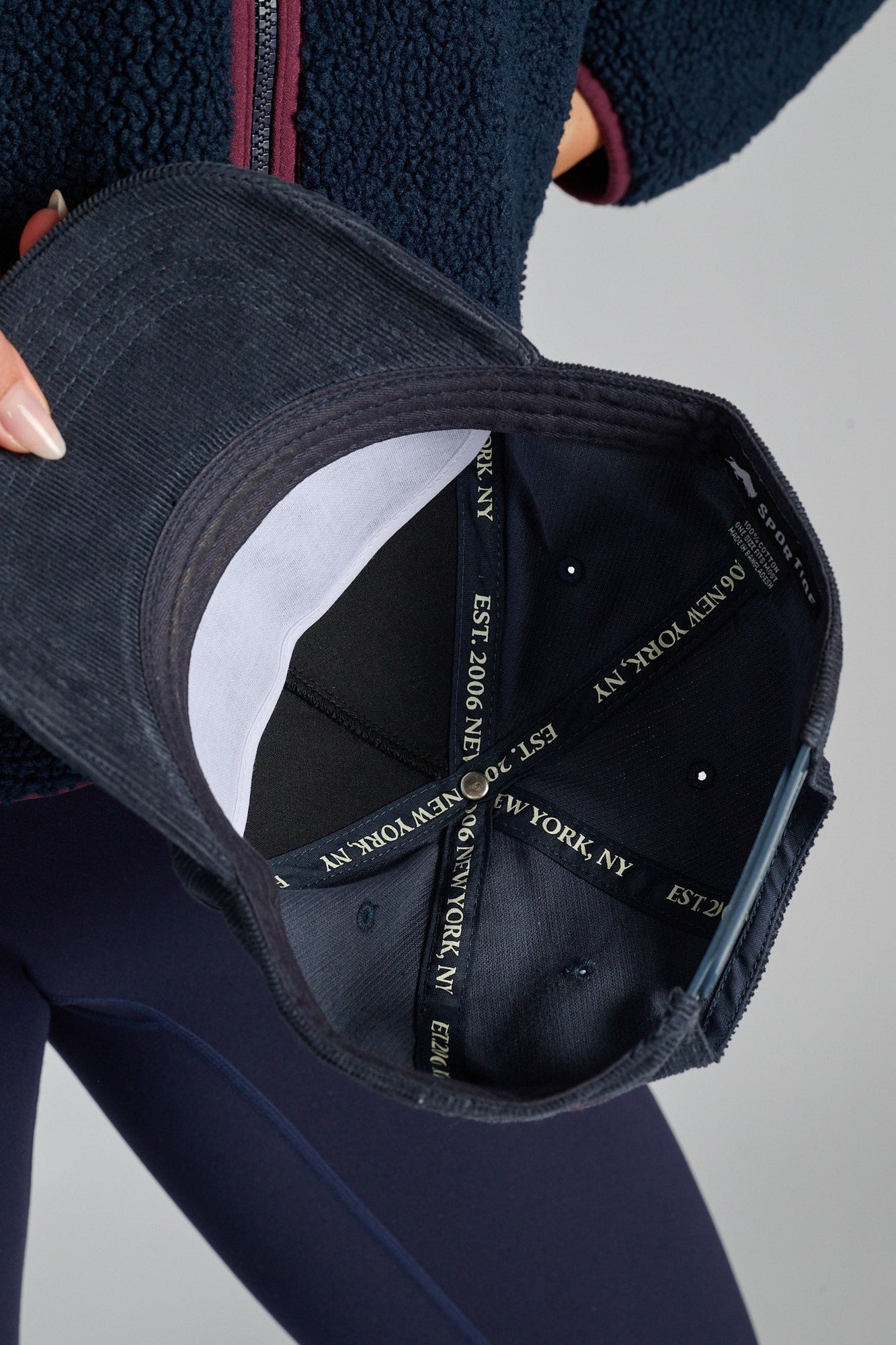 Soul by SoulCycle | Corduroy Hat | Navy