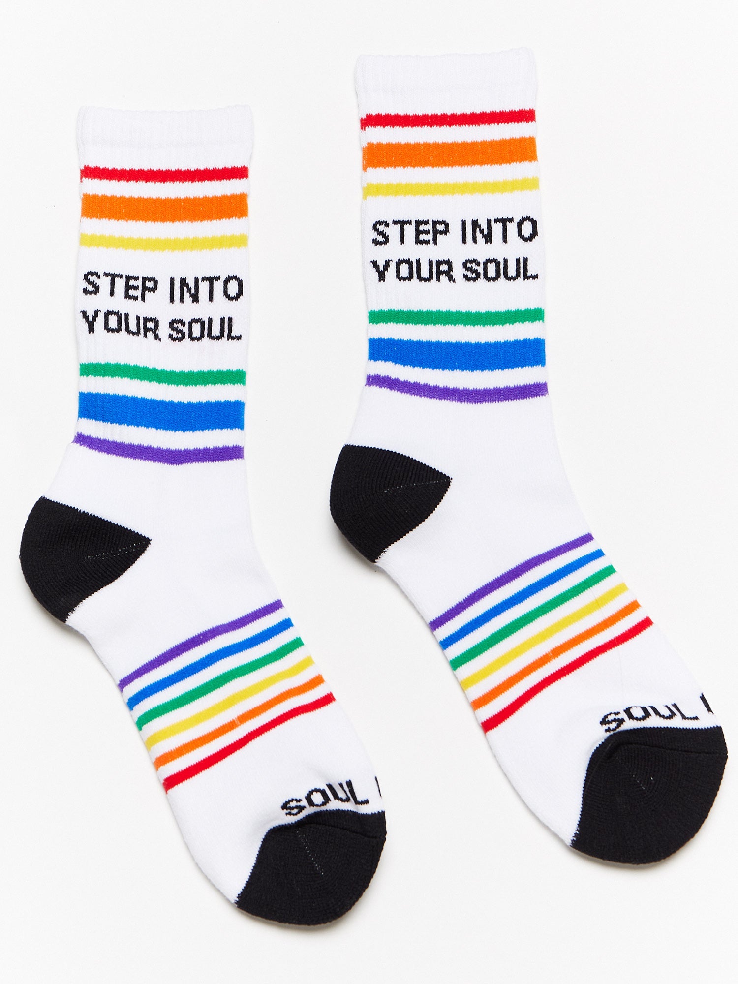 Soul by SoulCycle | Pride Calf Sock | White