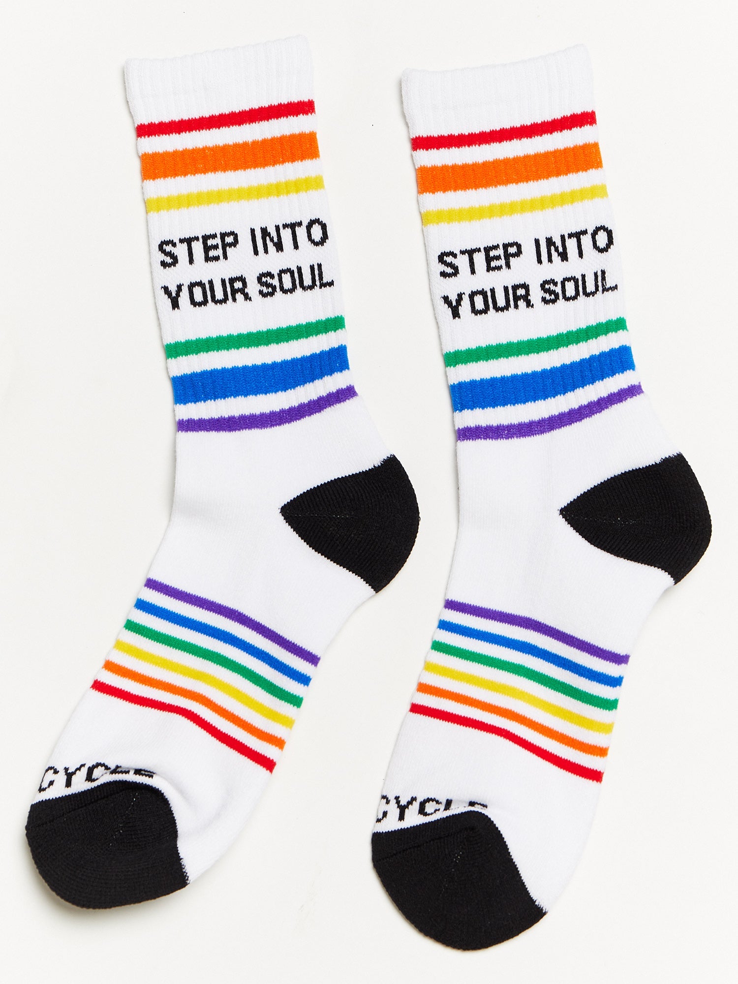 Soul by SoulCycle | Pride Calf Sock | White